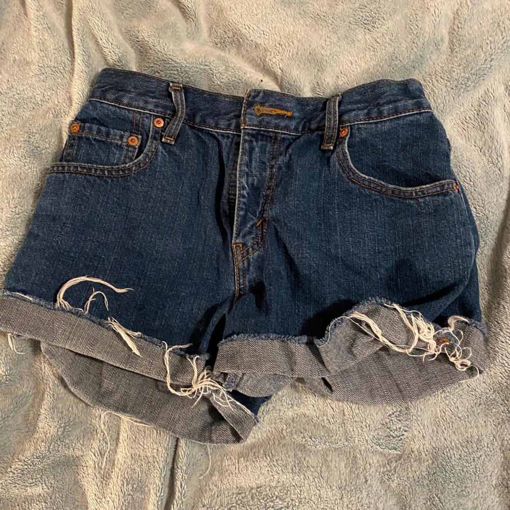 Distressed Levi Shorts